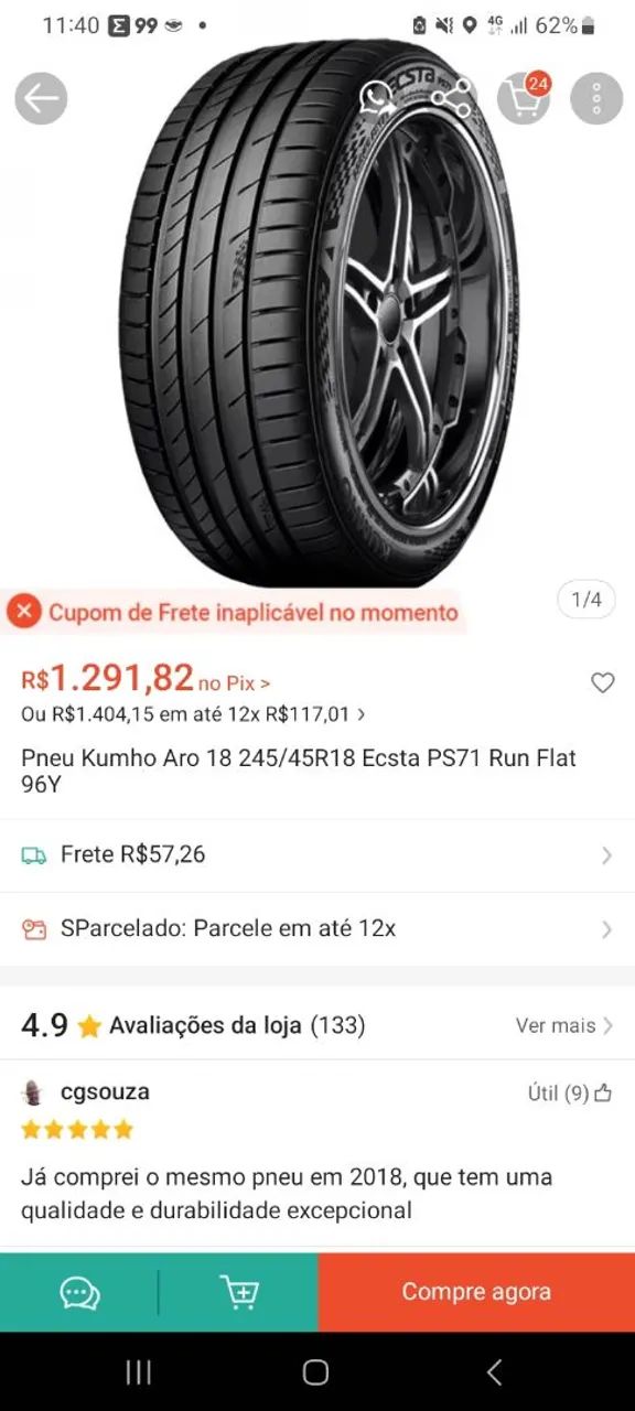 Pneus 18 Run flat