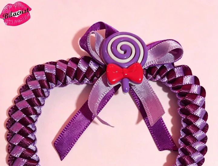 Tiara bebê cetim artesanal  - Foto 4