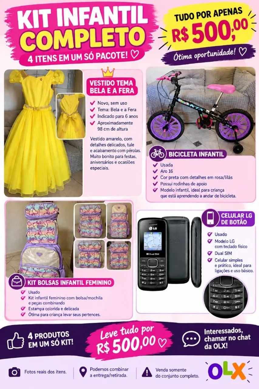 Kit infantil completo 