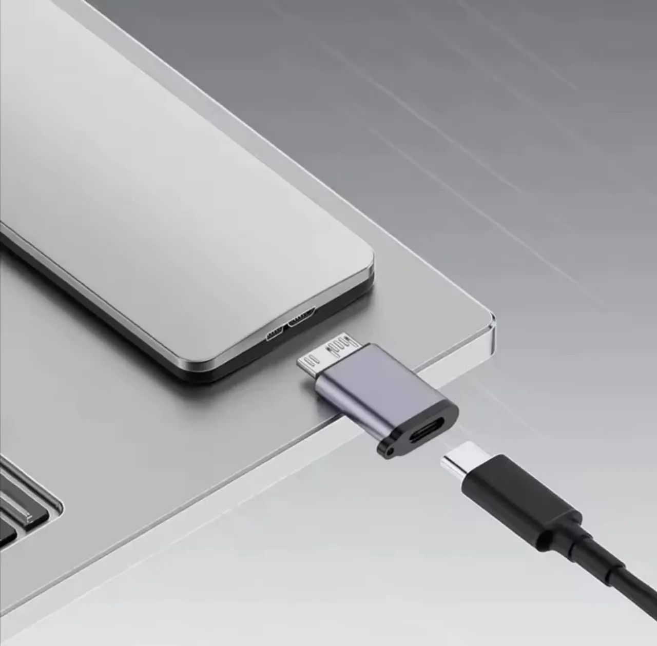 Adaptador conversor Micro B para Tipo C - Foto 2