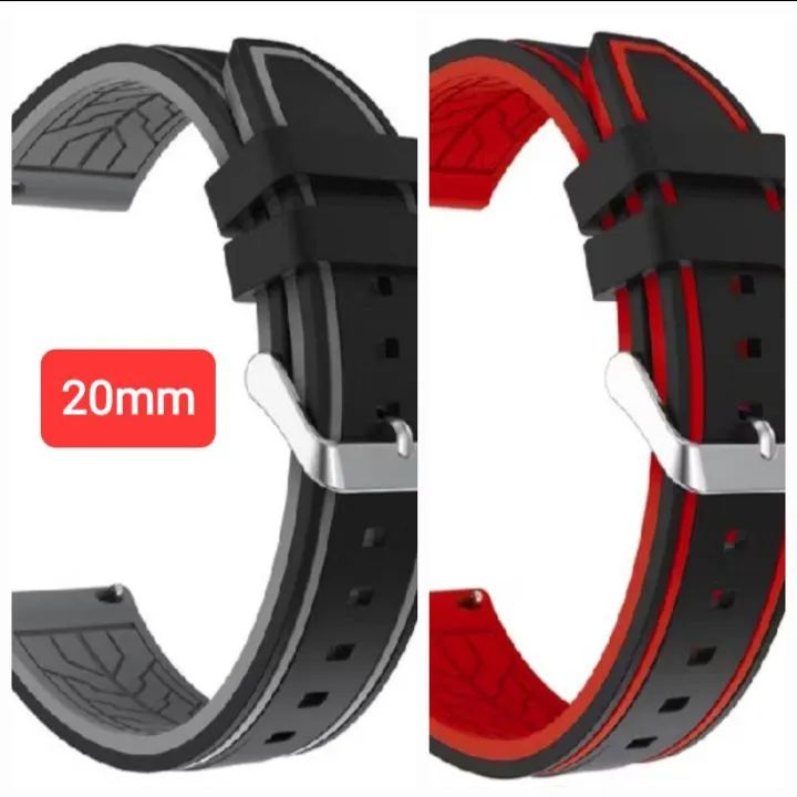 Pulseira de silicone universal de 20mm