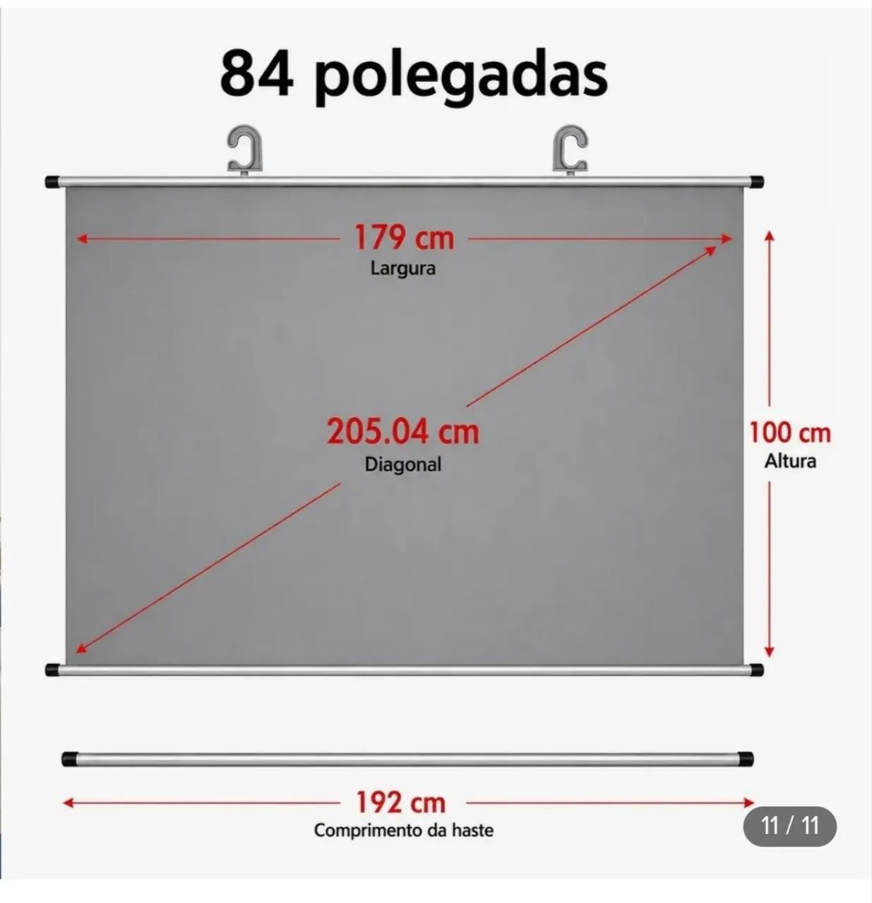 Tela d projeção reflexiva nova 