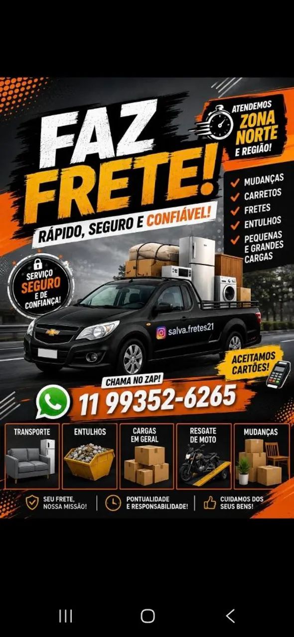 Carretos  rápido zona norte