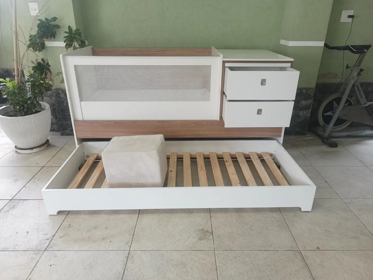 Berço multifuncional com colchão do berço - Foto 3