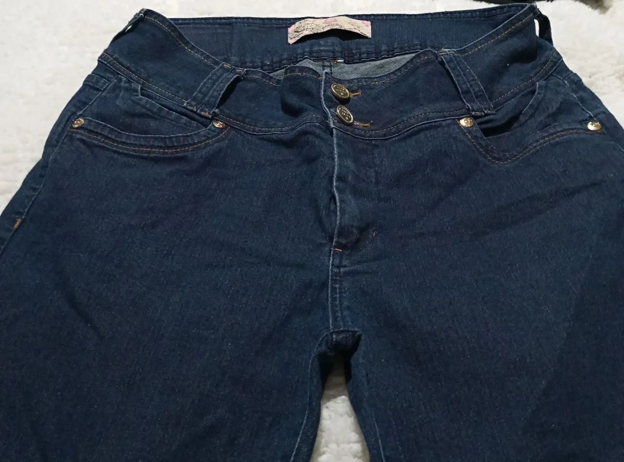 Calça jeans feminina cintura alta - Foto 4