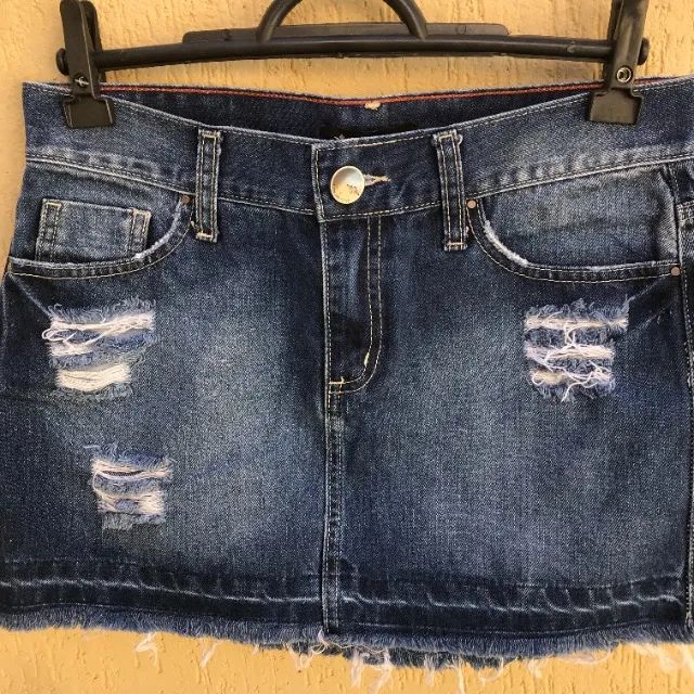 Saia Jeans Marinho da Marca Four One - Foto 3