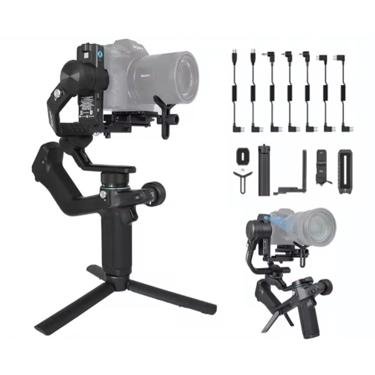 FeiyuTech SCORP 2 Kit - Estabilizador Profissional para Câmera de até 2,5kg - Foto 2