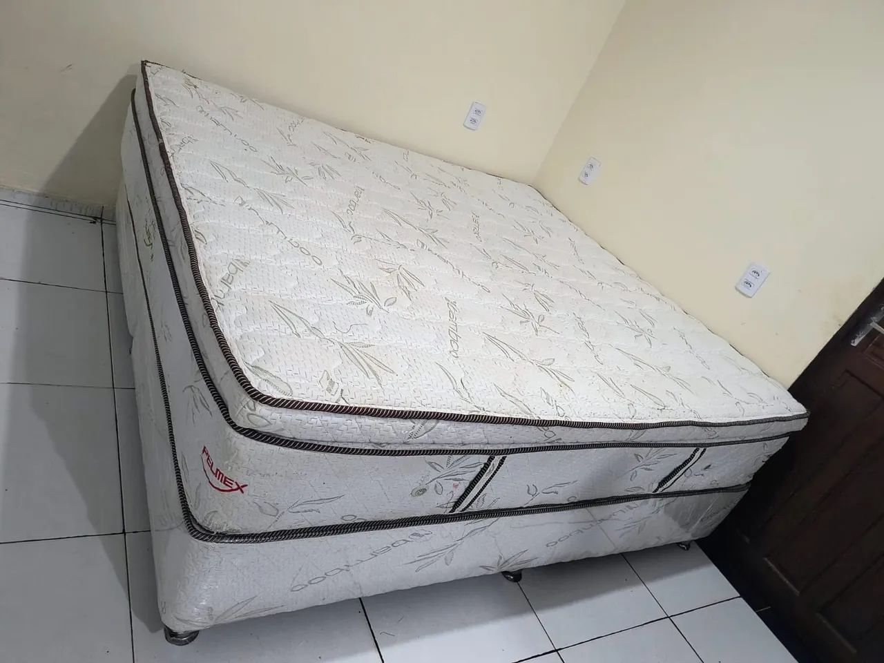 Cama Súper King Bases Mais Colchão De Mola Ensacada  - Foto 3