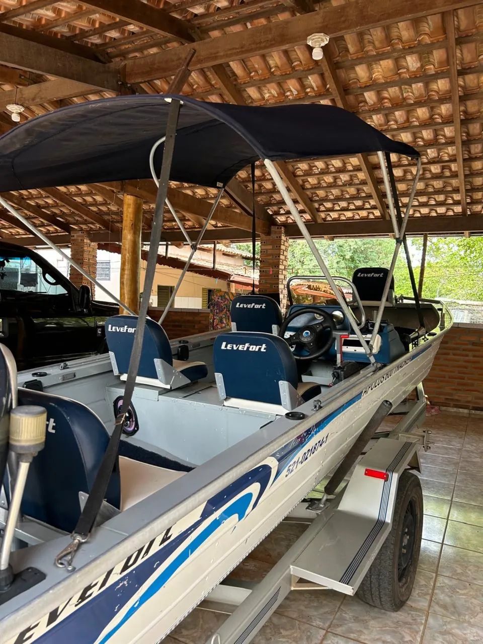 Lancha levfort apolus 600 (270 horas de uso) motor 60hp - Foto 7