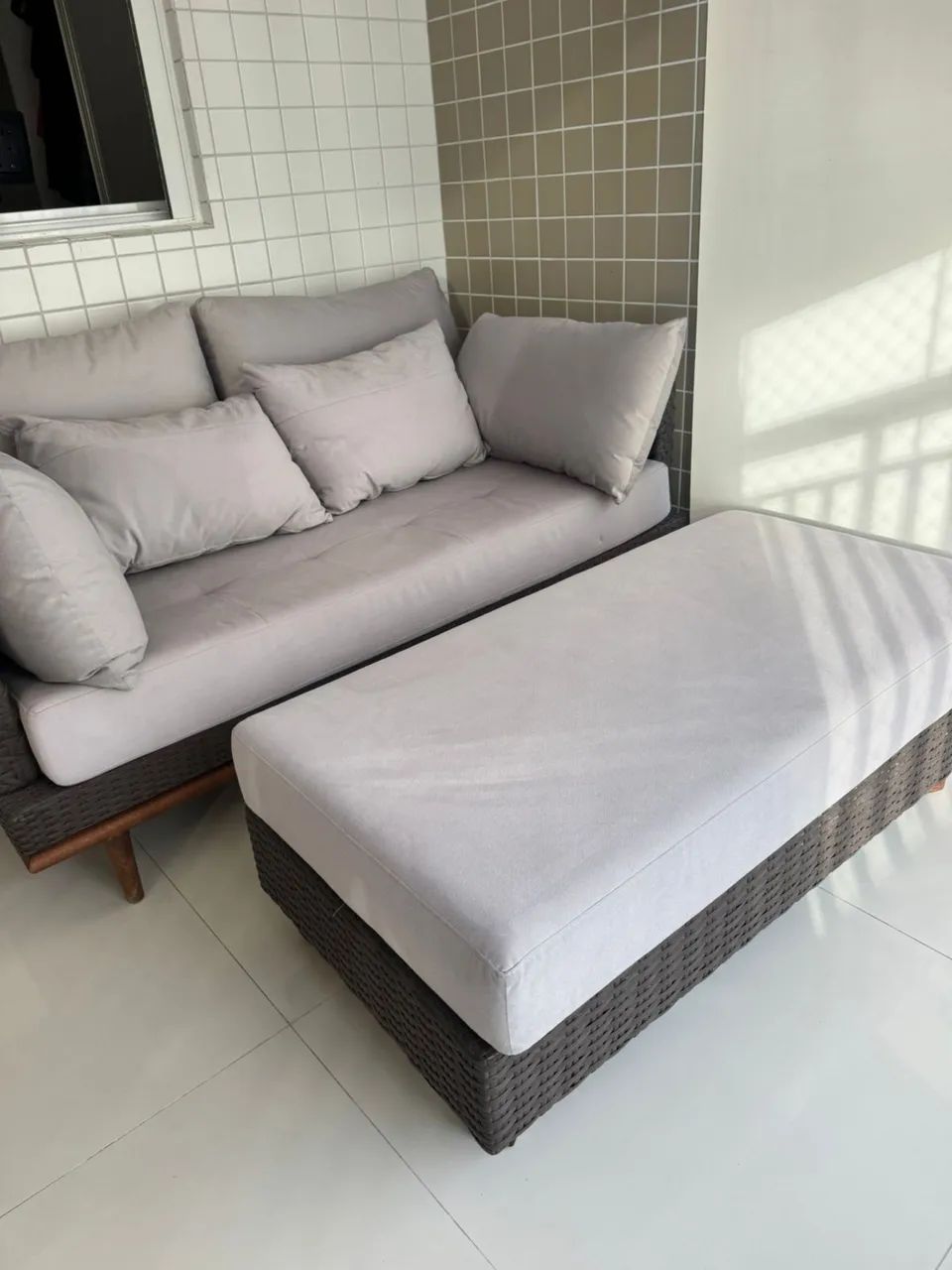 Conjunto sofá area externa