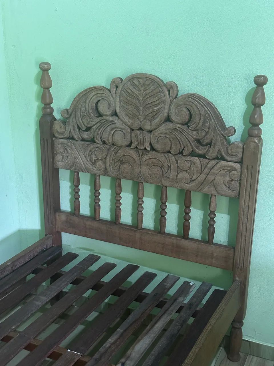 Cama em sucupira torneada solteiro  - Foto 5