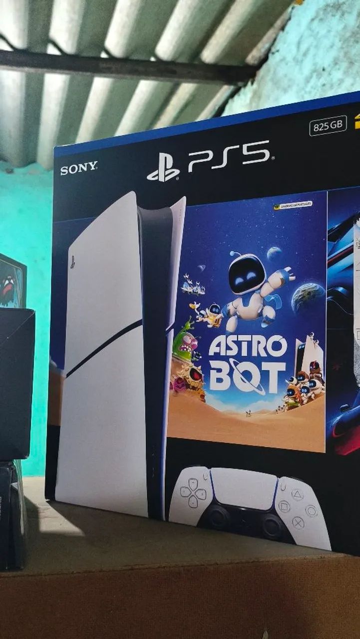 PS5 SLIM com 2 controles e ps plus - Foto 5