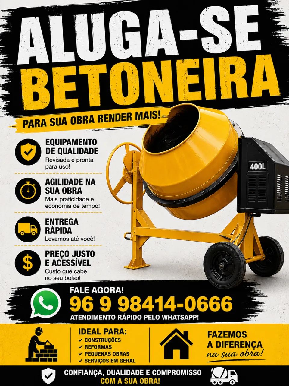 Alugasse betoneira Macapá  - Foto 4