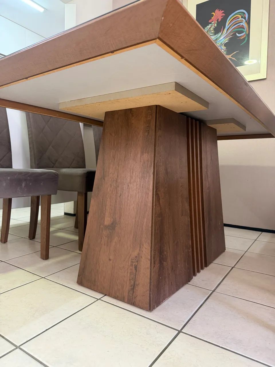 Conjunto de mesa de jantar com 6 cadeiras - Foto 2