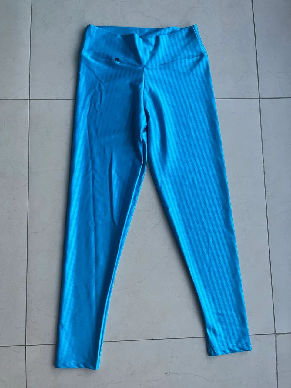 Calça legging de academia 3d NOVA azul claro
