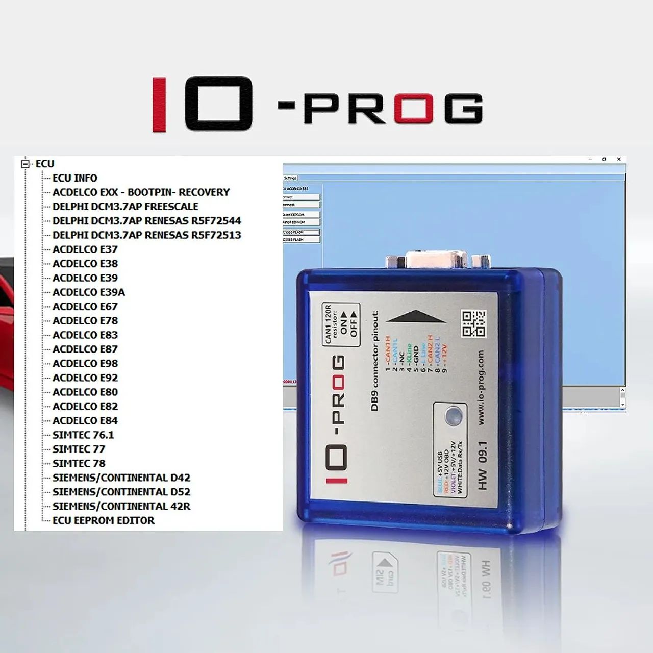Cabo Universal iO Terminal iO Prog Para Leitura Programação Módulo Ecu Conector Db9 Zn Sp - Foto 3