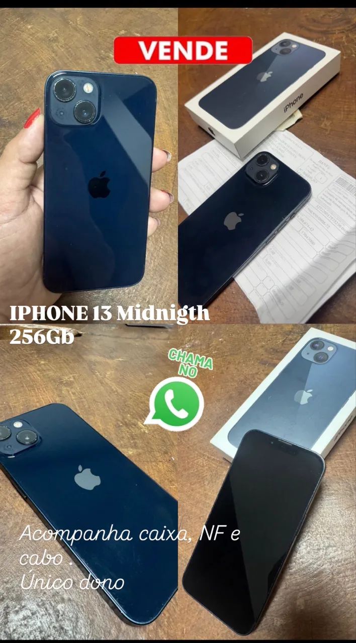 IPHONE 13 MIDNIGHT 256gb - Celulares e Smartphones - Barro Duro