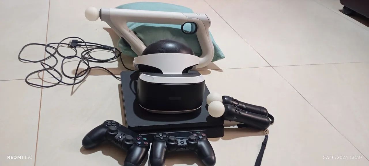 PS4, com óculos Vr e componentes  - Foto 2