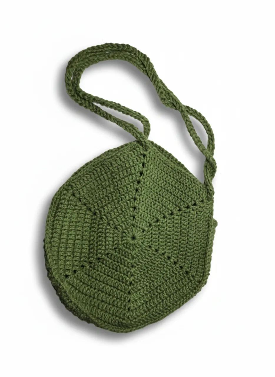 bolsa bucket em crochê - Foto 3