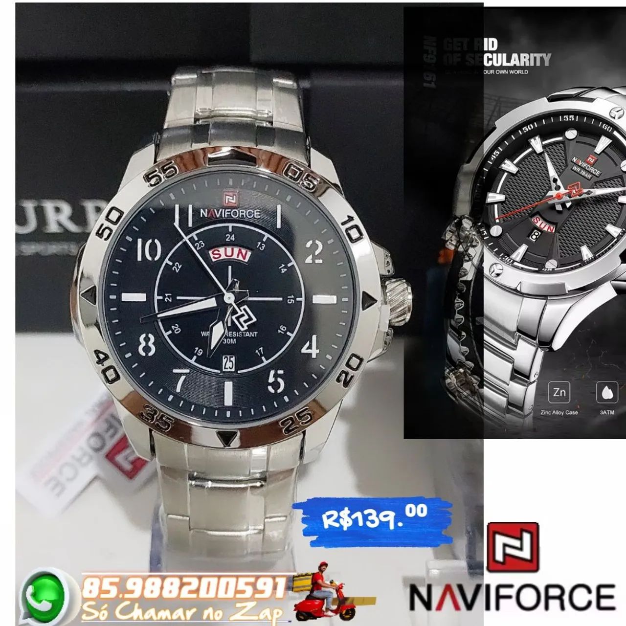 Relógio NAVIFORCE Digital combina um design moderno - Foto 4
