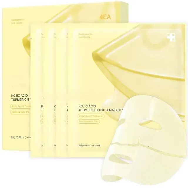 Kit 4 Máscaras Medicube Kojic Acid Turmeric Gel 28g