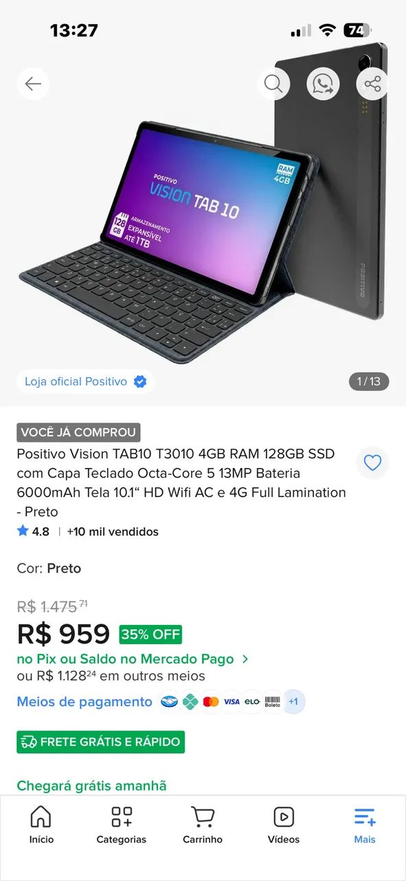 TABLET POSITIVO + MOUSE  - Foto 3