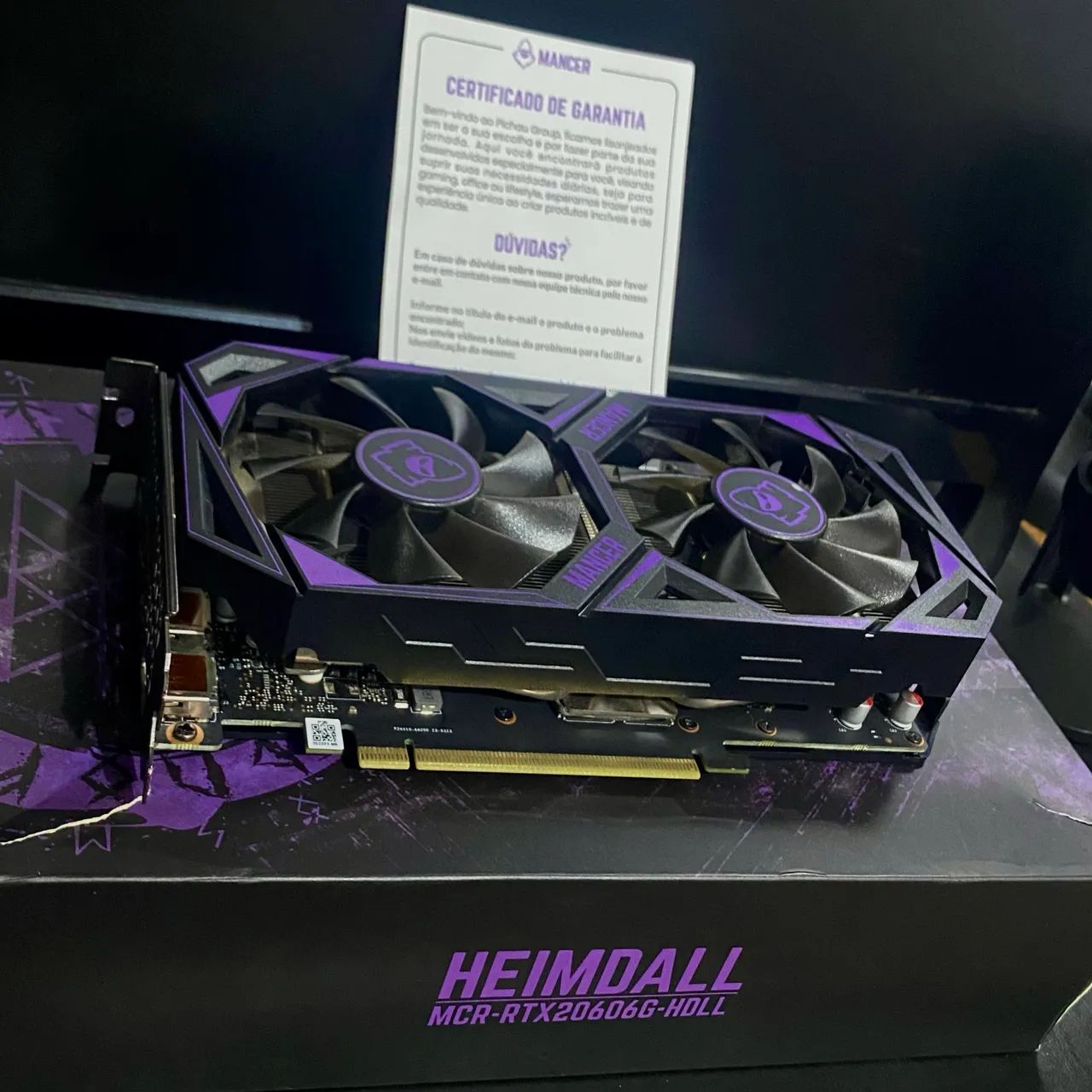 Placa de Vídeo RTX 2060 6GB | Caixa Original | Mancer Heimdall