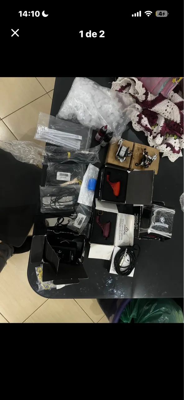 Kit de material para tatuagem 