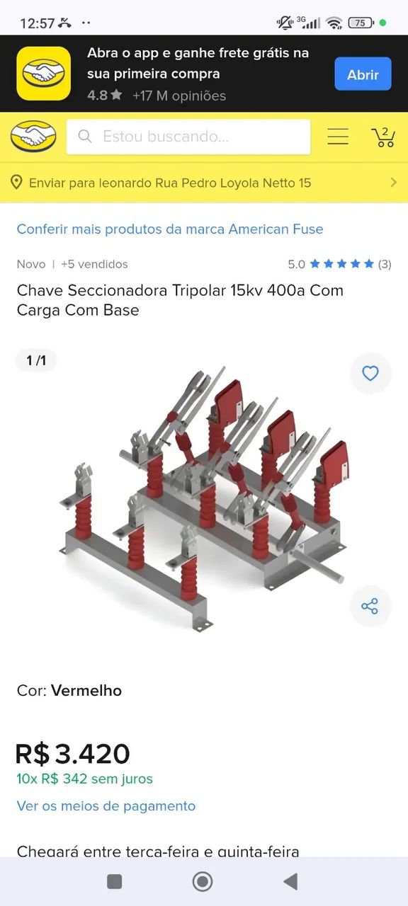 Chave seccionadora - Foto 2
