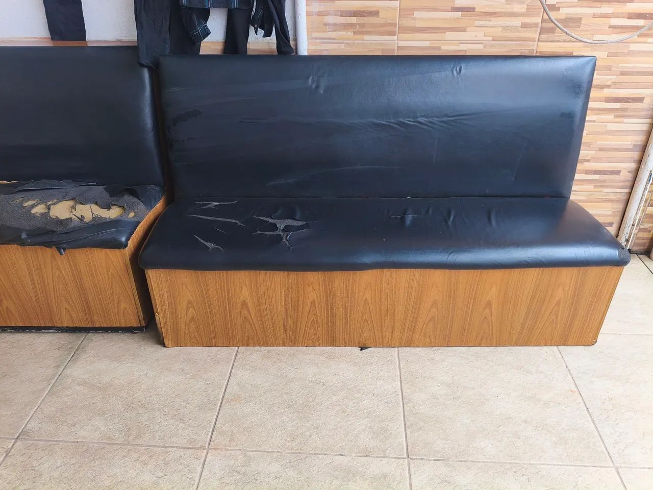 Sofá estofado para restaurante e barbeiro - Foto 2