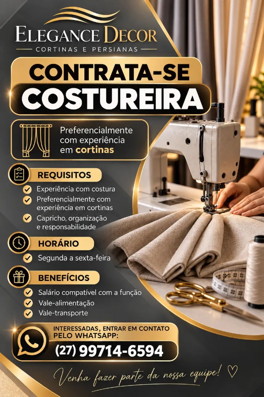 Preciso de costureira 