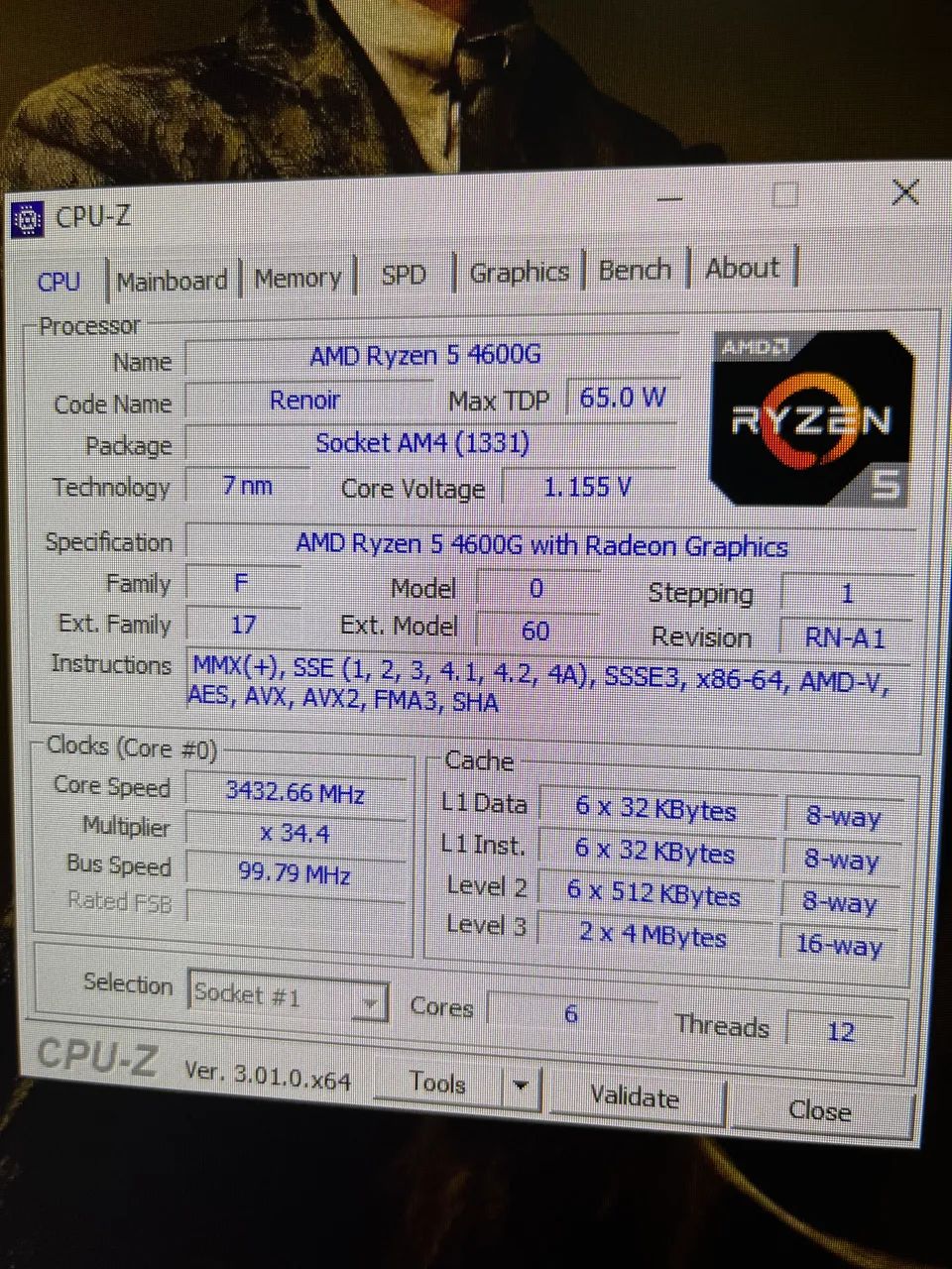 Processador ryzen 5 4600g - Foto 3