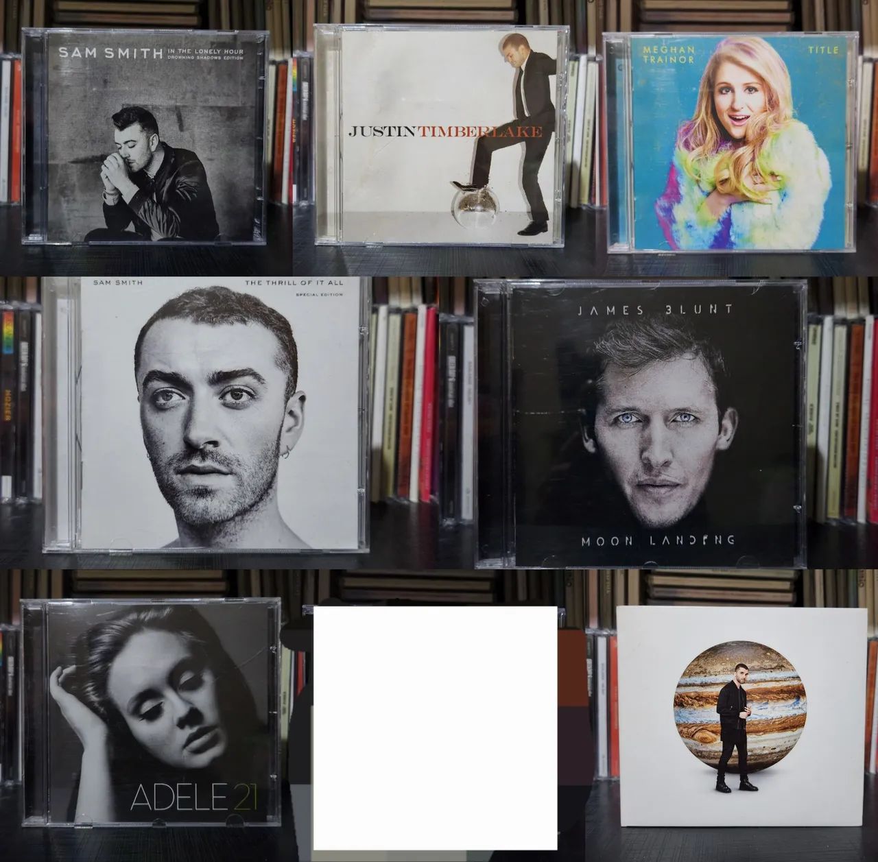 Cds pop, sam smith, adele, ariana grande e outros (o preço é pelos 8 juntos)
