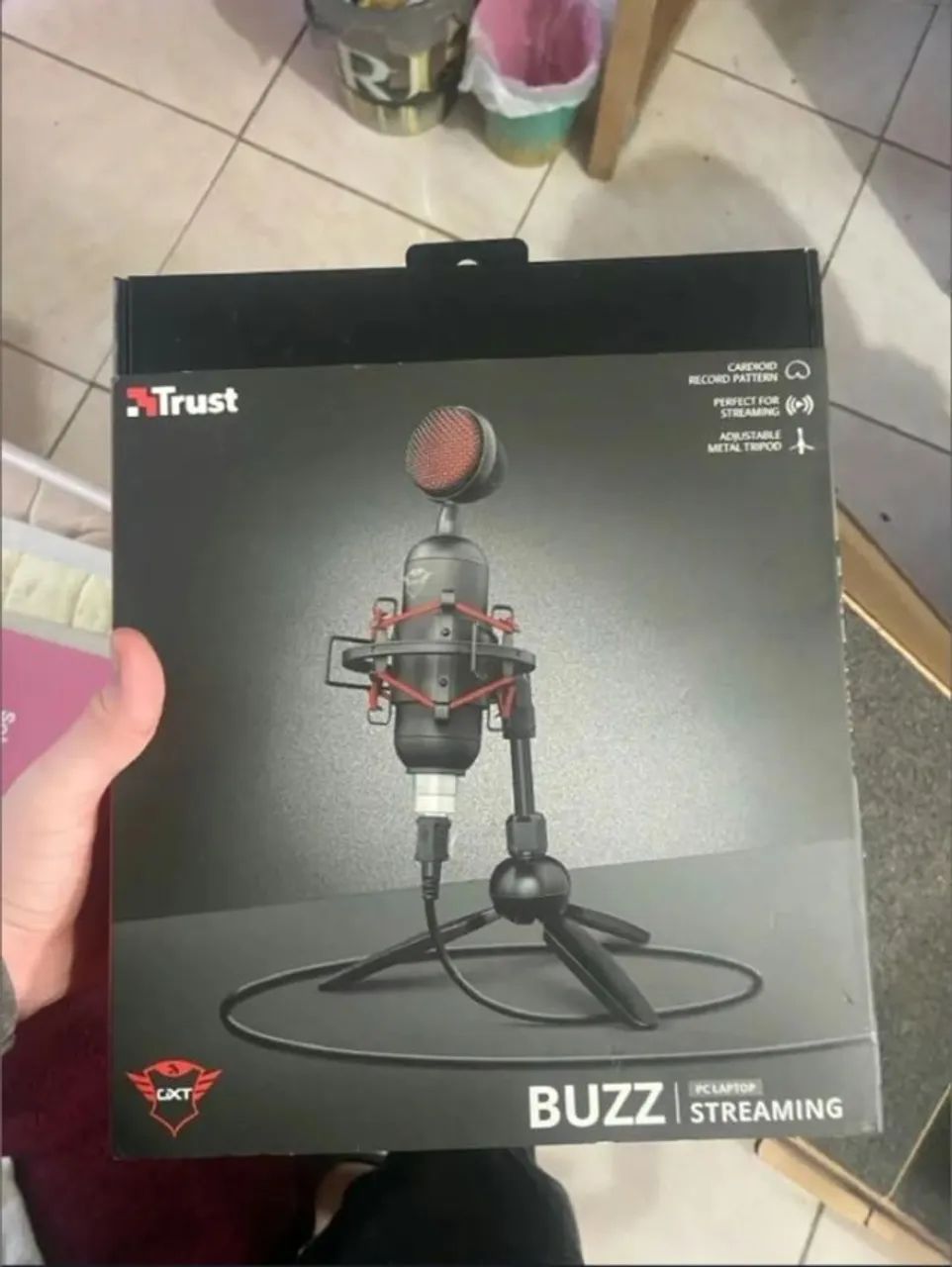 Microfone Condensador Trust GXT 244 Buzz USB - Foto 5