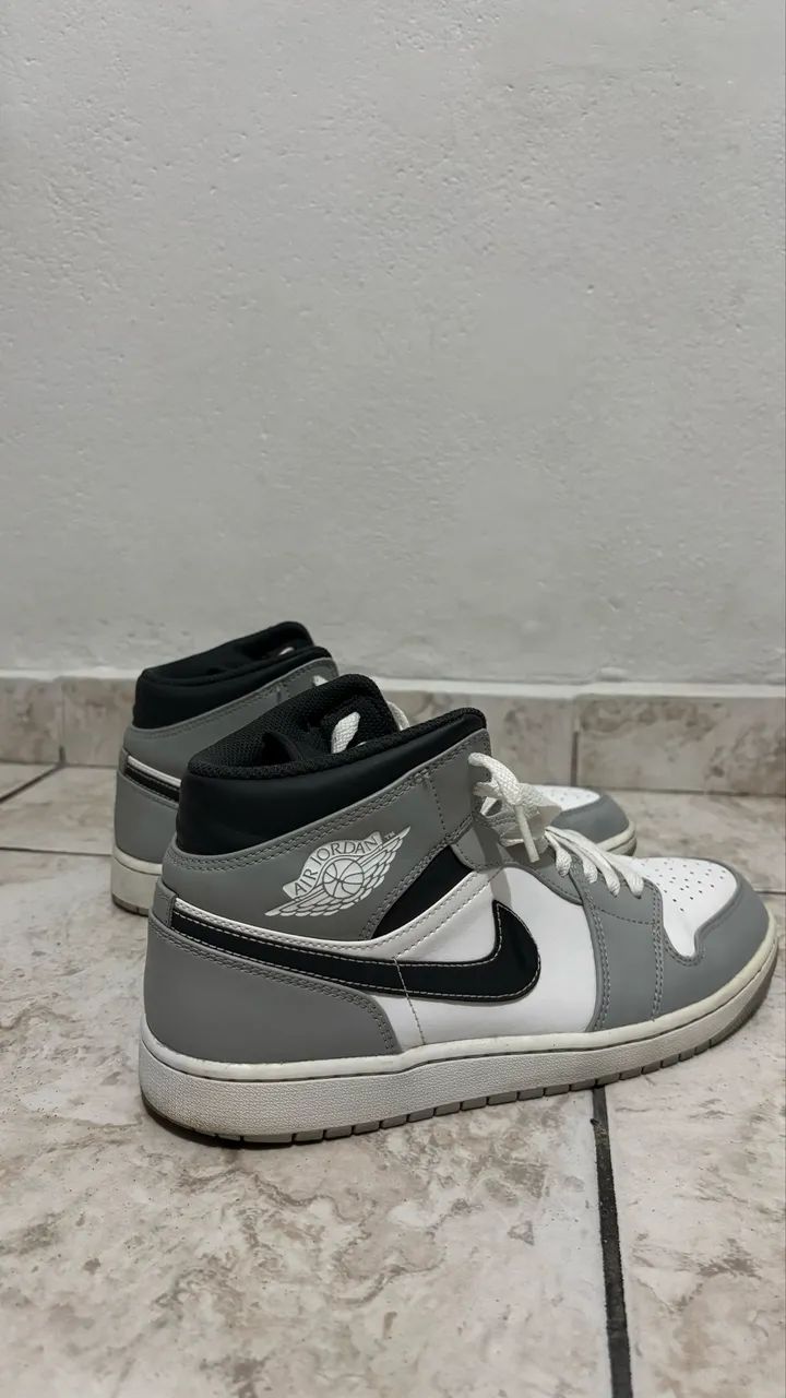Air jordan 1 Mid light Smoke Grey - Foto 2