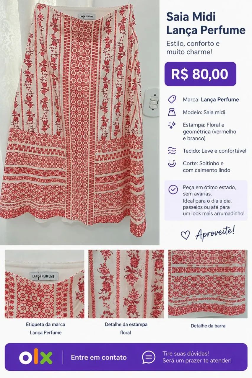 Saia Lança Perfume  - Foto 5