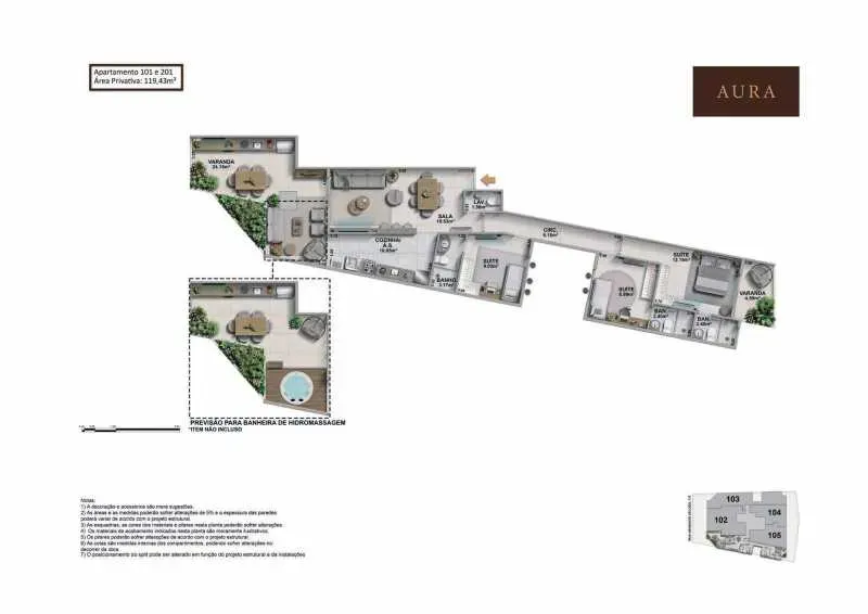 PLANTA 119m²