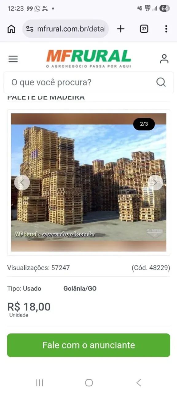 Vender paletes 