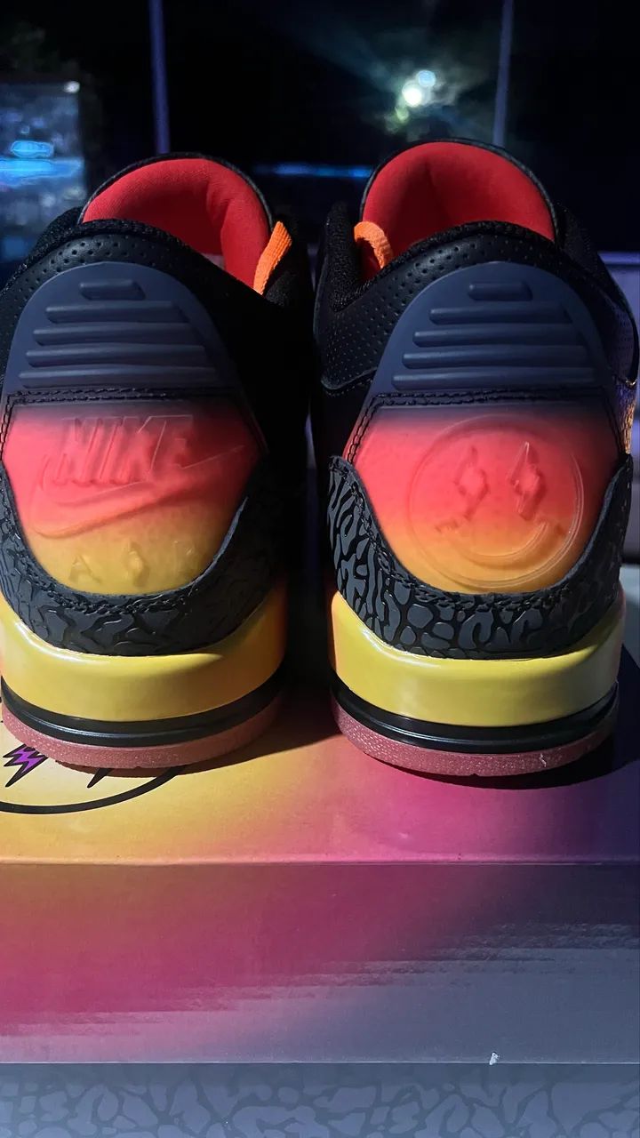 Tênis Jordan 3 Retro J Balvin Rio - Foto 3