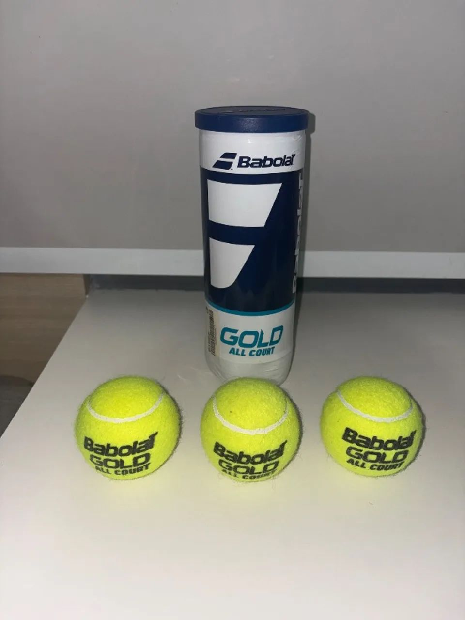 Kit de 3 bolas de Tênis Babolat Gold All Court - Foto 2