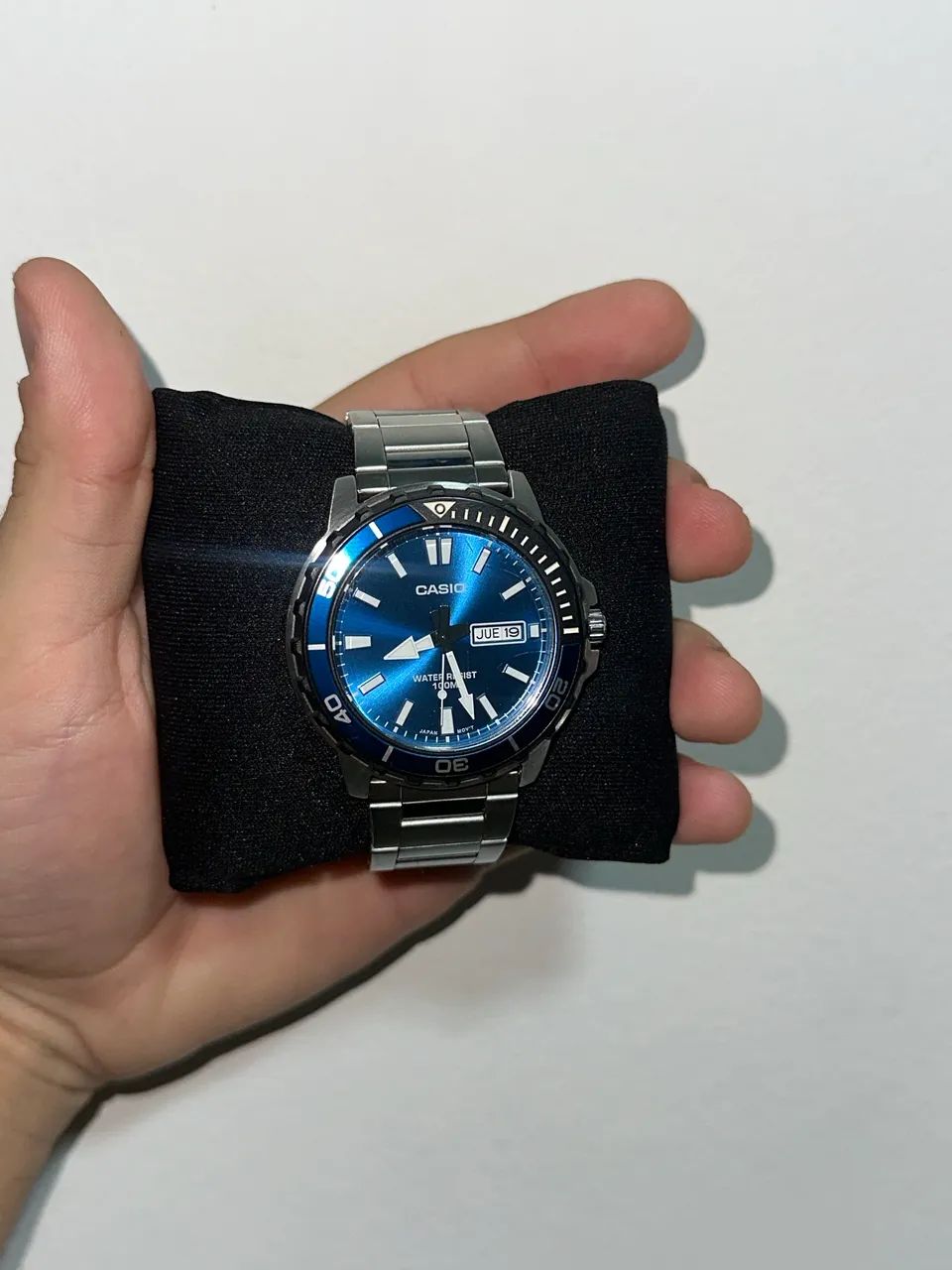 Relógio Casio Azul - Funcionamento perfeito