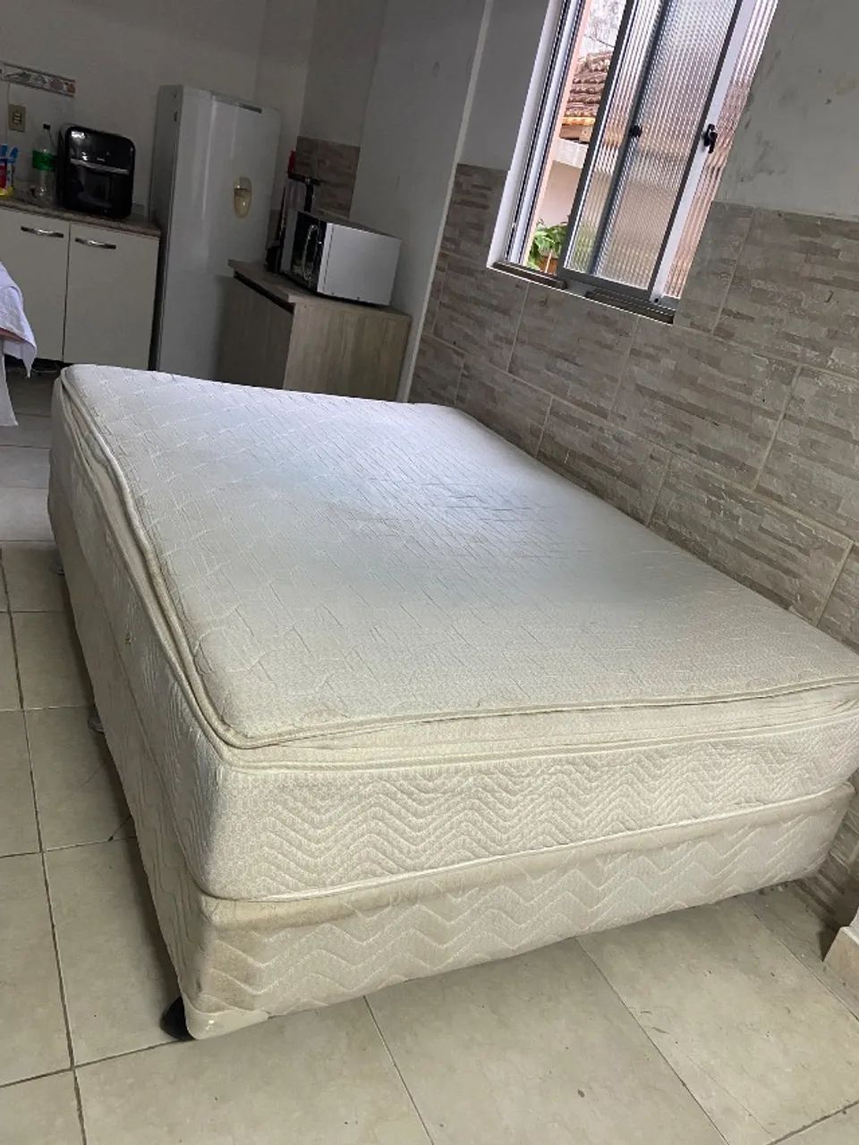 Cama casal box completa