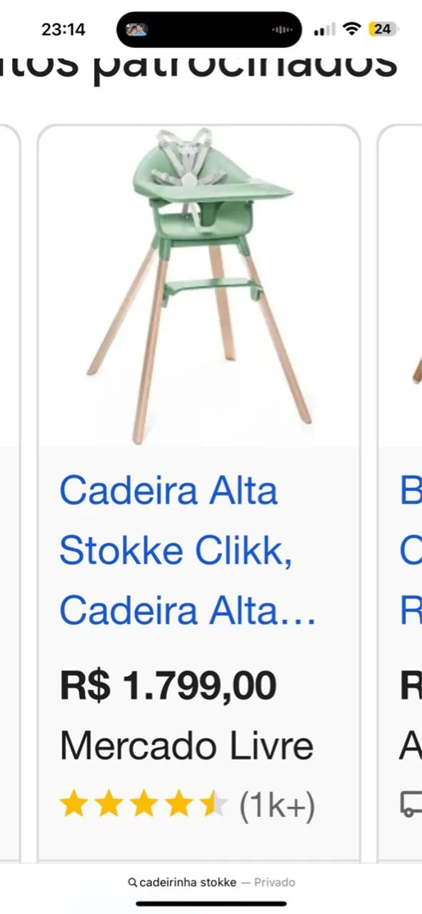 Cadeira alta stokke clikk verde 