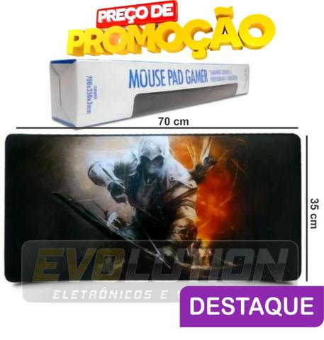 Mouse Pad Gamer Extra Grande 700x350x3mm Promoção Aproveite
