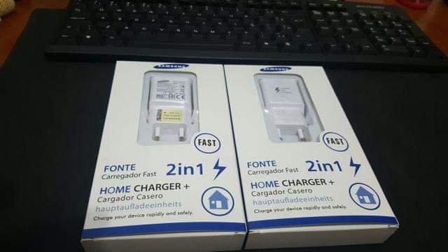 Carregador turbo Samsung completo cabo +fonte