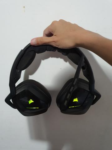 Headset corsair void rgb wireless 7.1 veja a descrição