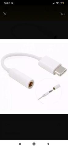 Cabo Adaptador tipo-c p2 fone de ouvido Xiaomi - Foto 2