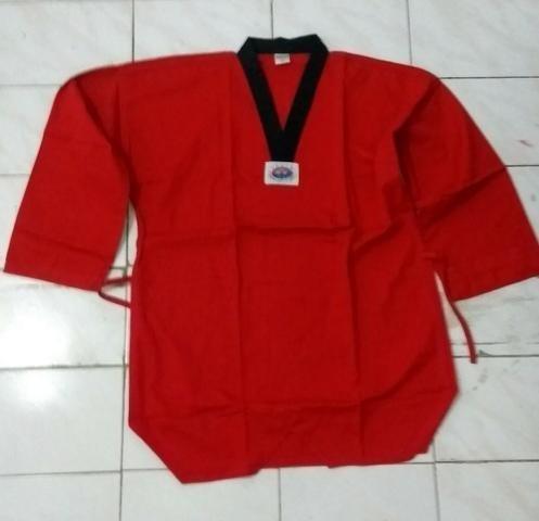 Dobok Taekwondo Vermelho - Foto 4