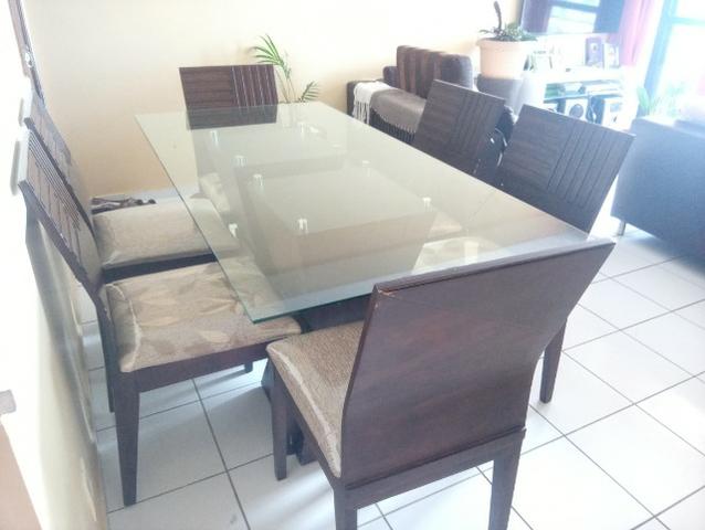 Mesa em madeira. Beleza e sofisticação. Urgente.R$ 600 tel. - Foto 3