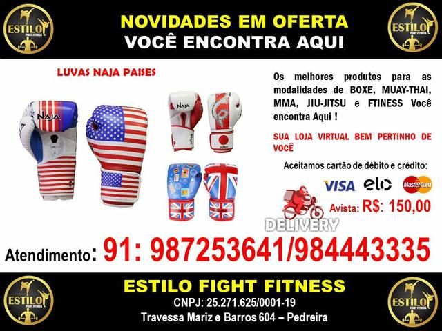 Kit naja com luva, bandagem e protetor bucal